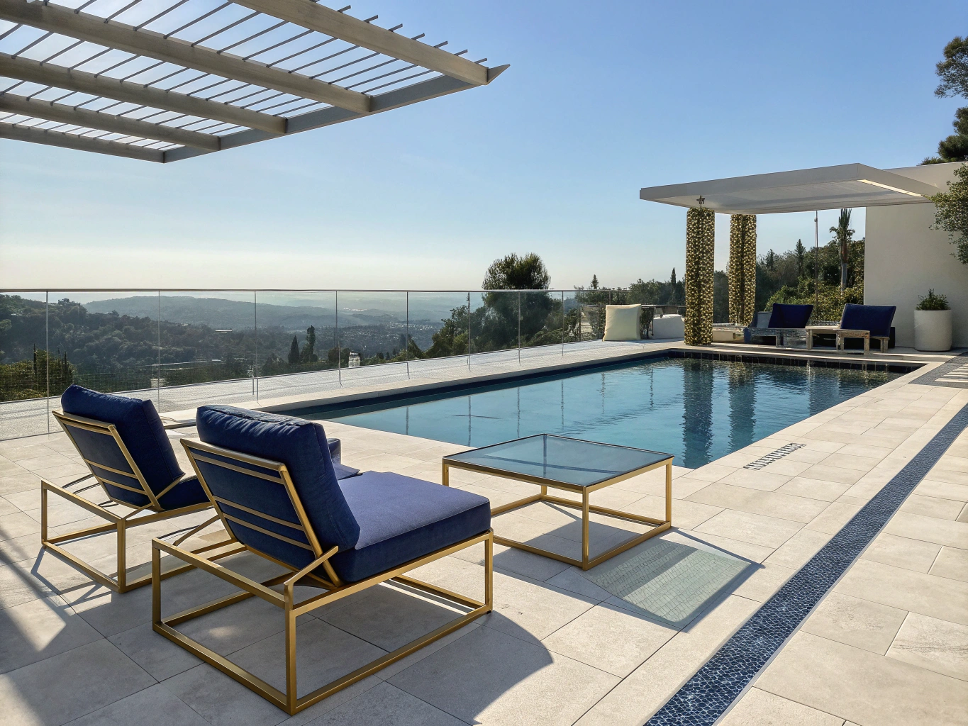 Poolside lounge